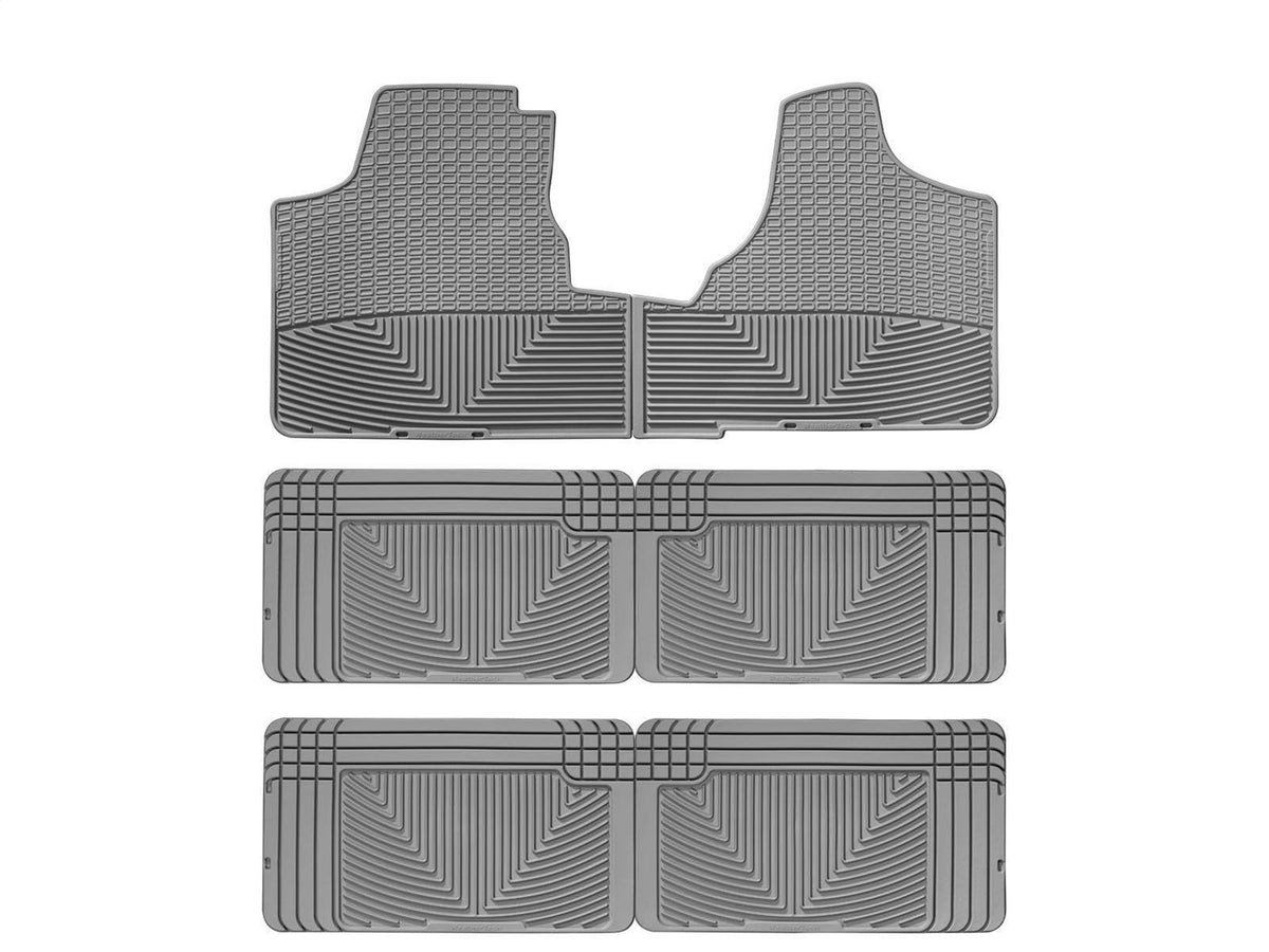 Weathertech - All Weather Floor Mats - Gray Front Rear and Third Row 01-03 Chrysler Voyager / 96-07 Dodge Caravan - W16G