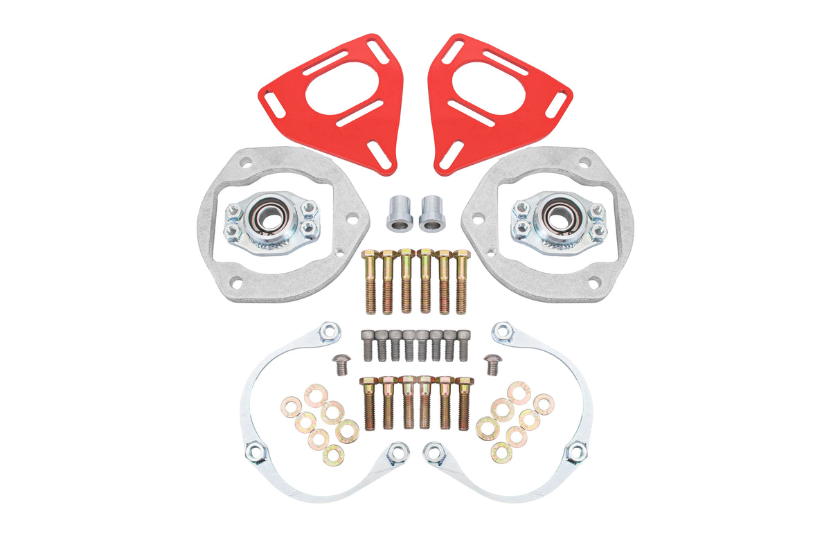 BMR 16-24 Chevy Camaro Caster Camber Plates - Red - WAK360R