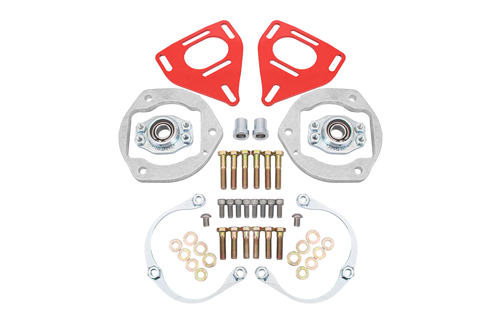 BMR 16-24 Chevy Camaro Caster Camber Plates - Red - WAK360R