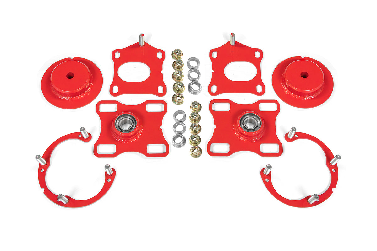 BMR 11-14 Ford Mustang / Shelby GT500 Caster Camber Plates - Red - WAK751R