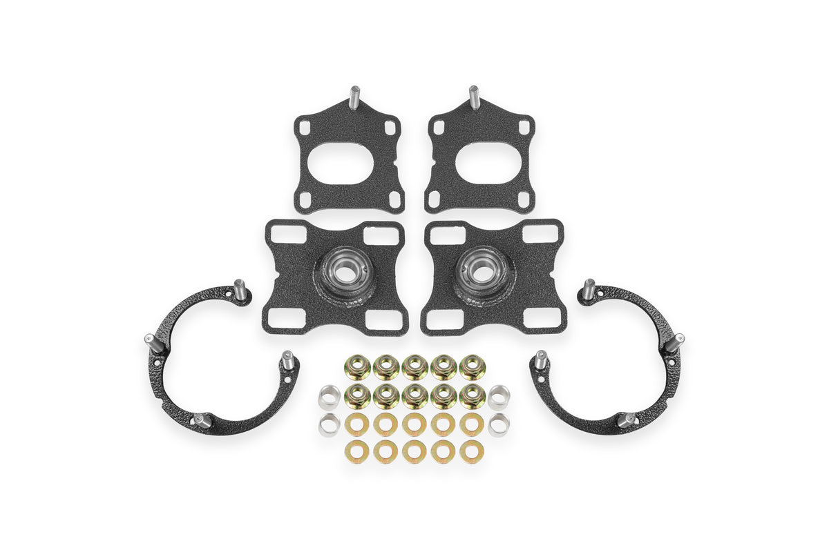 BMR Suspension 11-14 Ford Mustang Caster/Camber Plates - Black Hammertone - WAK752H
