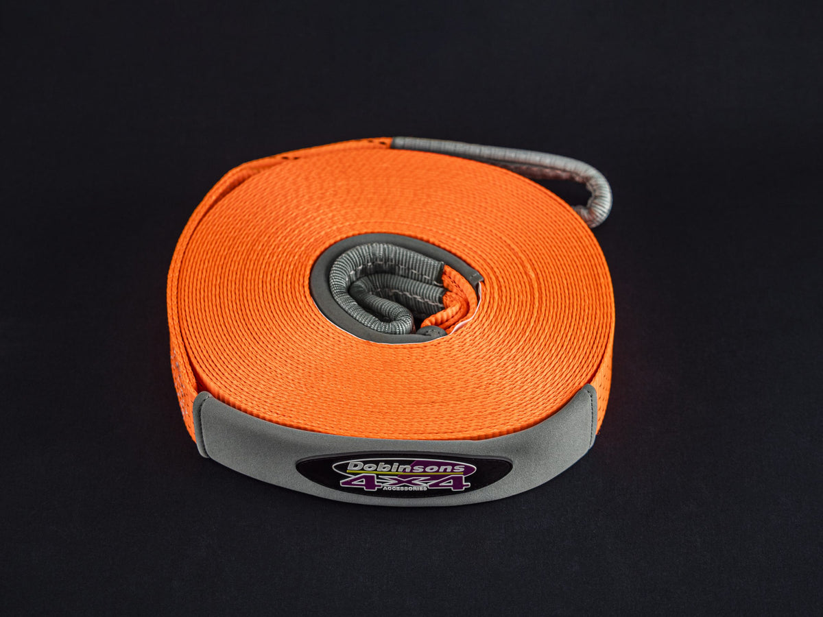 DOBINSONS ORANGE 65' LONG WINCH EXTENSION STRAP - 4500KG - WS80-3834