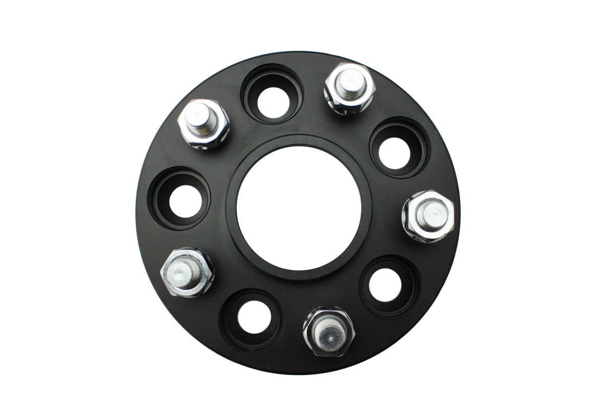 ISC Suspension 5x108 Hub Centric Wheel Spacers 15mm Black (Pair) - WSFD15B