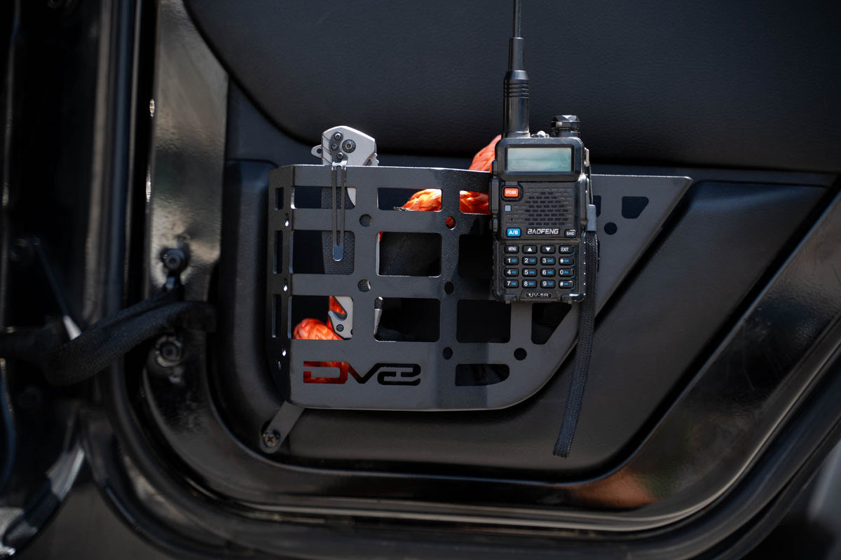 DV8 Offroad - 2011-2018 Jeep Wrangler JK | Rear Door Pocket Molle Panels - MPJK-06