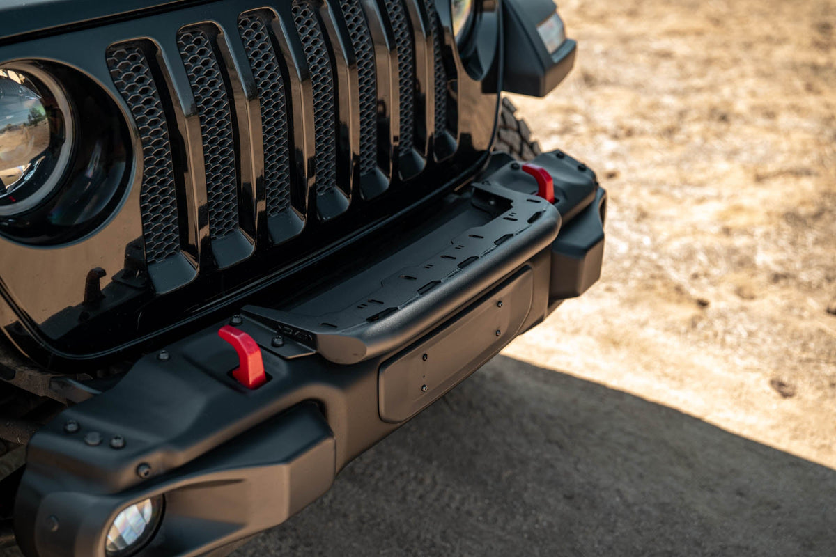 DV8 Offroad - 2018+ Wrangler JL Push Bar for Mopar Rubicon Steel Bumper - LBJL-13