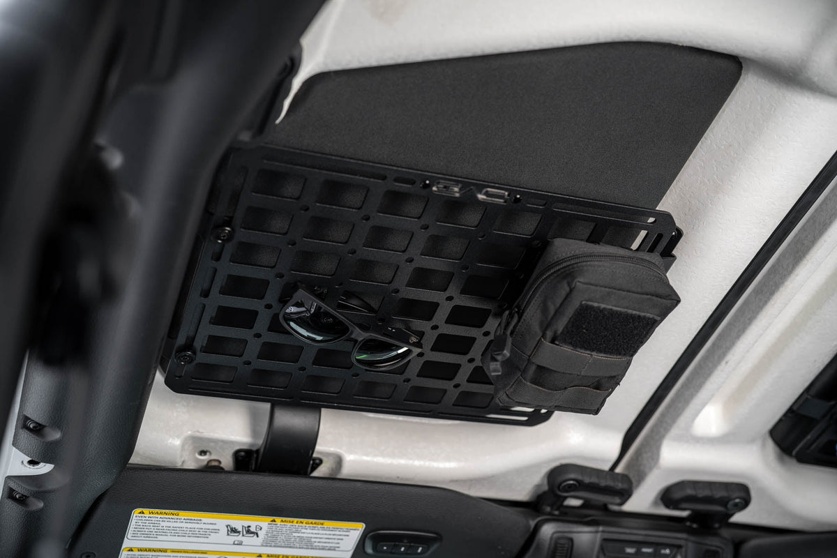 DV8 Offroad - 2018-2026 Jeep Wrangler JL Roof Mount for 15” x 12” Molle Panel - MPJL-11