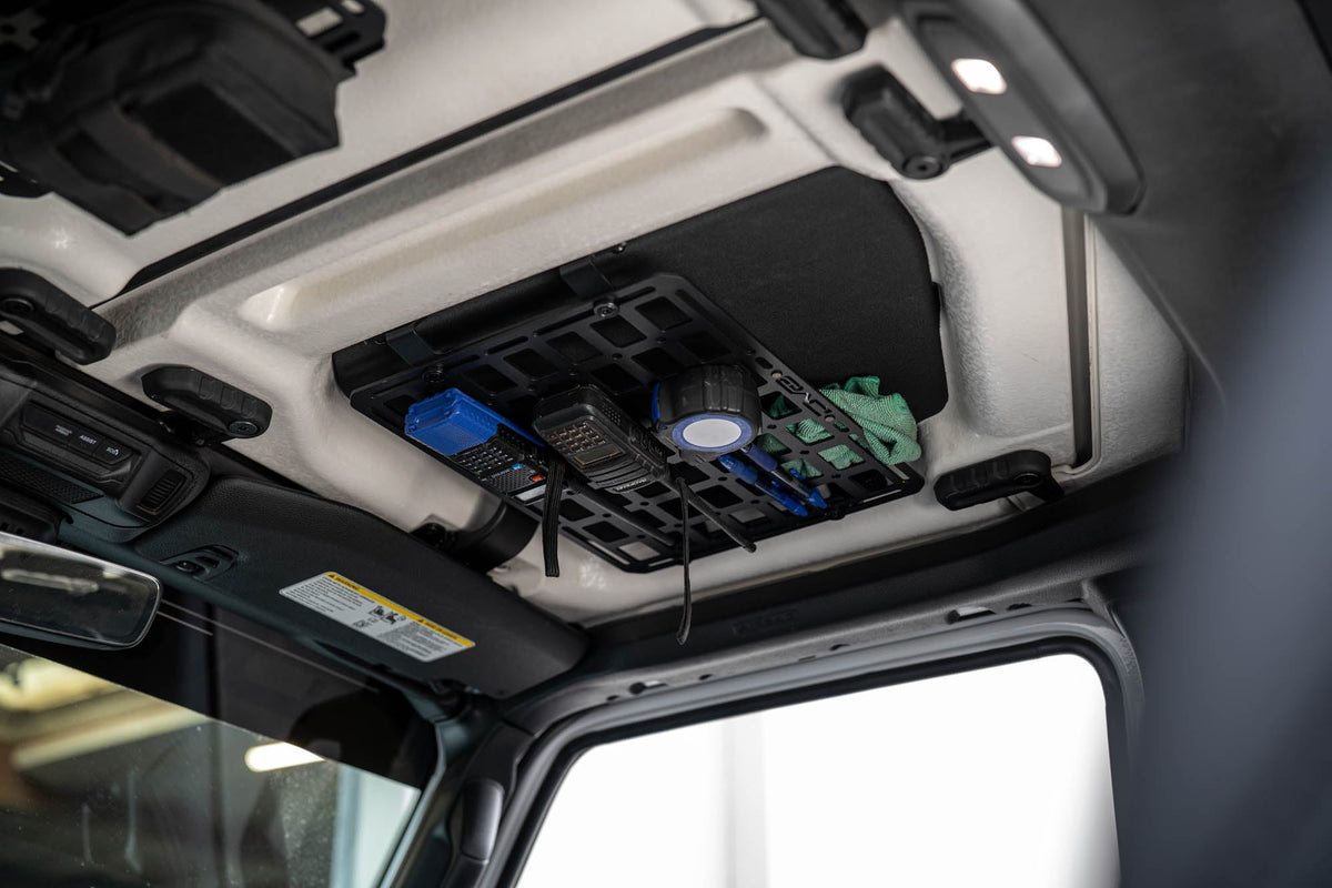 DV8 Offroad - 2018-2026 Jeep Wrangler JL Roof Mount for 15” x 12” Molle Panel - MPJL-11