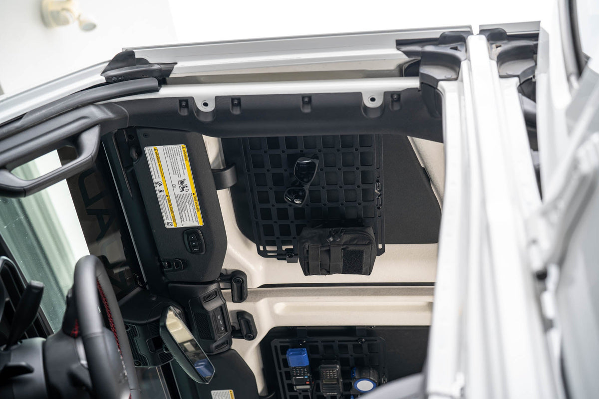 DV8 Offroad - 2018-2026 Jeep Wrangler JL Roof Mount for 15” x 12” Molle Panel - MPJL-11