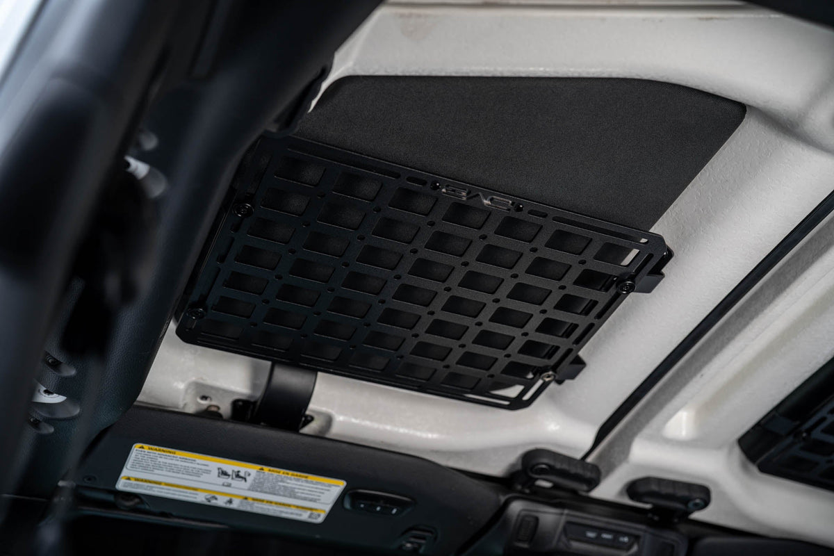 DV8 Offroad - 2018-2026 Jeep Wrangler JL Roof Mount for 15” x 12” Molle Panel - MPJL-11