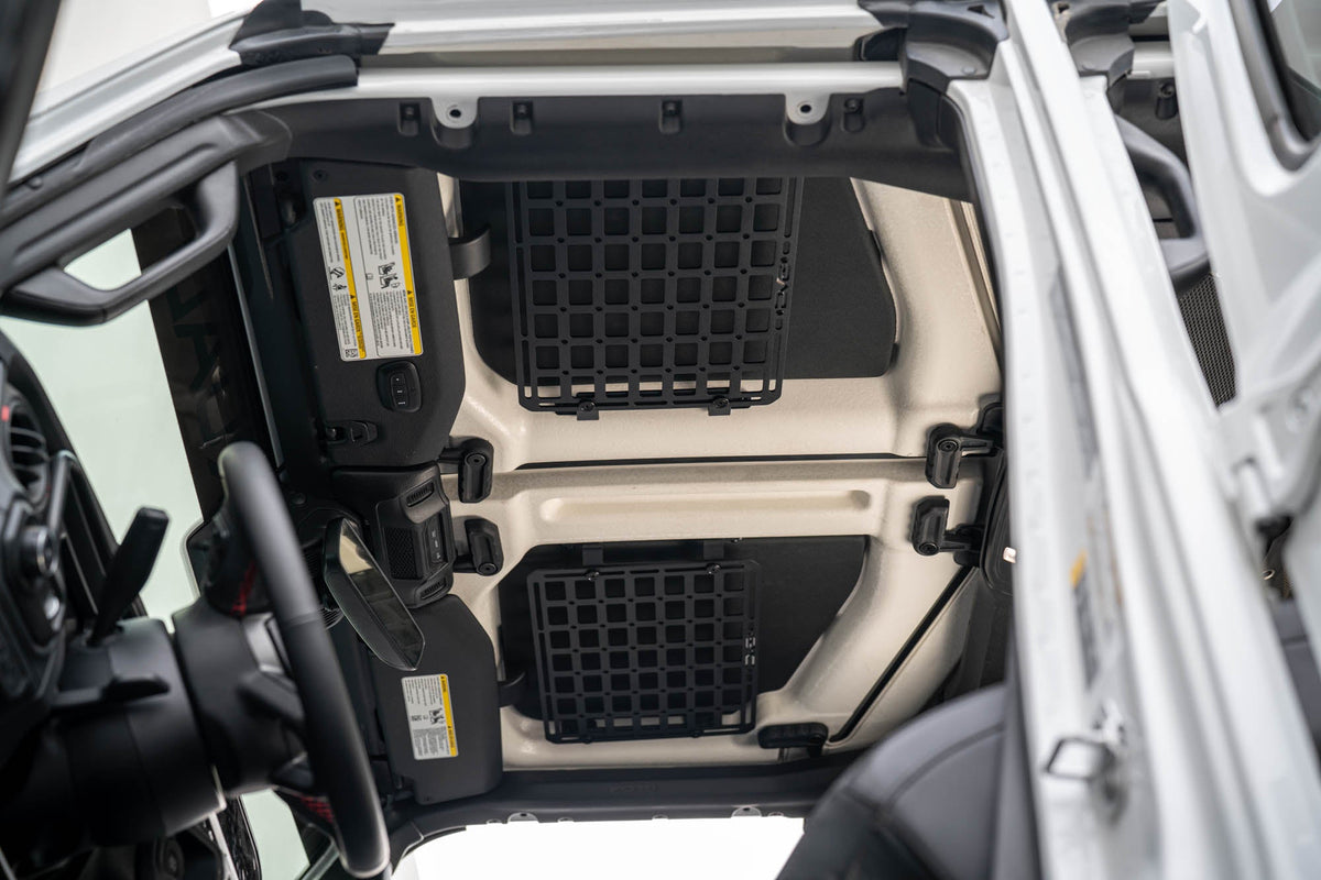 DV8 Offroad - 2018-2026 Jeep Wrangler JL Roof Mount for 15” x 12” Molle Panel - MPJL-11