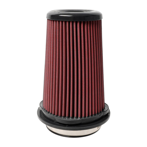 Injen 8-Layer Oiled Cotton Gauze Air Filter w/ Twist Lock - 4in ID / 6in Base / 7.75in H - X-1134-BR