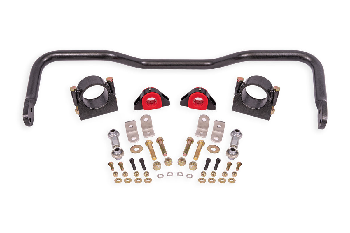 BMR 64-72 A-Body w/ 3in Axles Rear Solid 1.375in Xtreme Anti-Roll Bar Kit - Black Hammertone - XSB006H