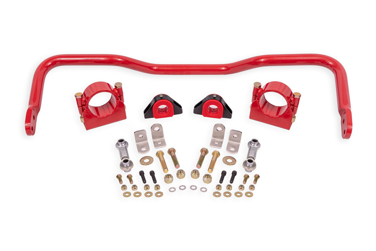 BMR 64-72 A-Body w/ 3in Axles Rear Solid 1.375in Xtreme Anti-Roll Bar Kit - Red - XSB006R