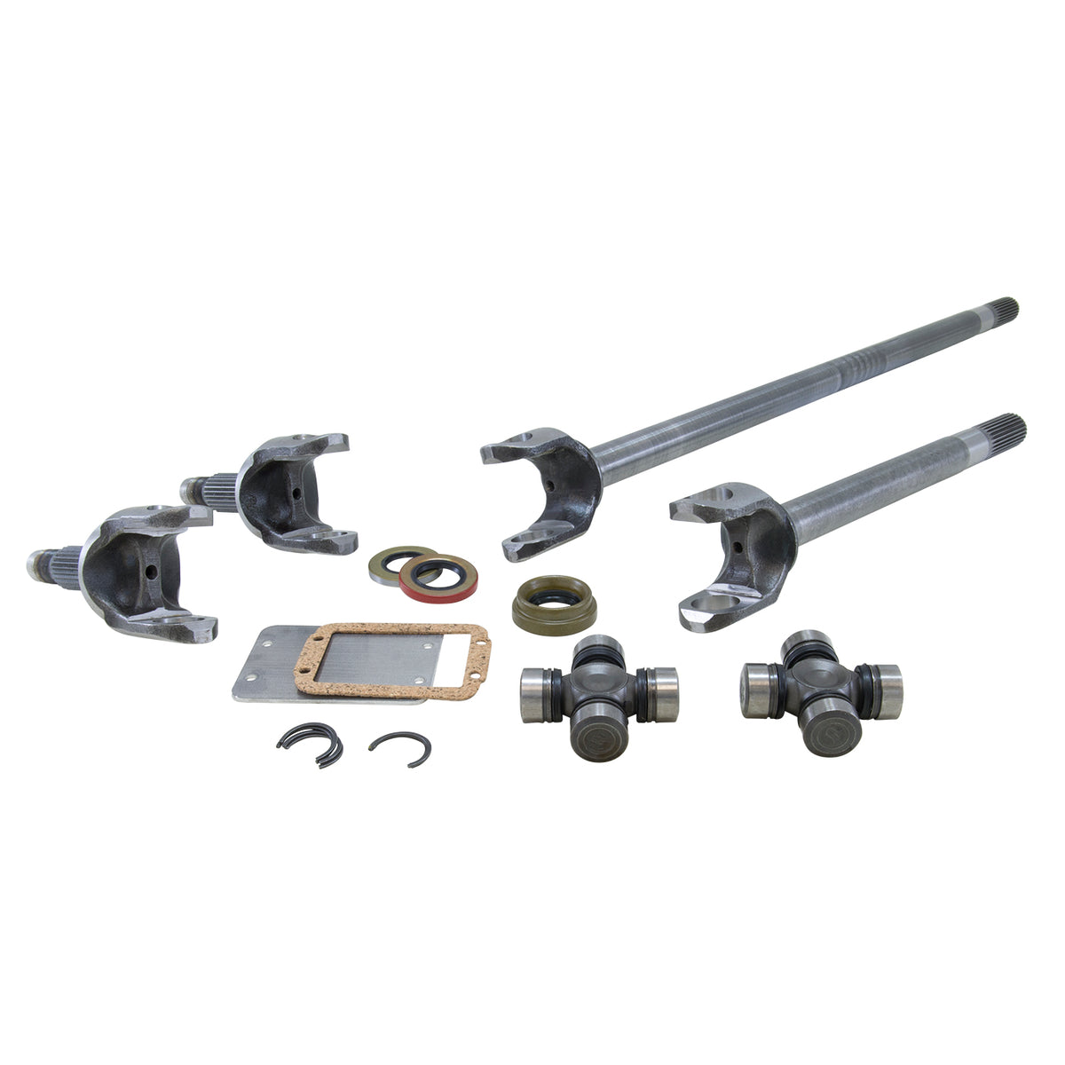 Yukon Gear Chromoly Front Axle Kit for Dana 30 w/27 Spline & 1310 U-Joints - YA W24110