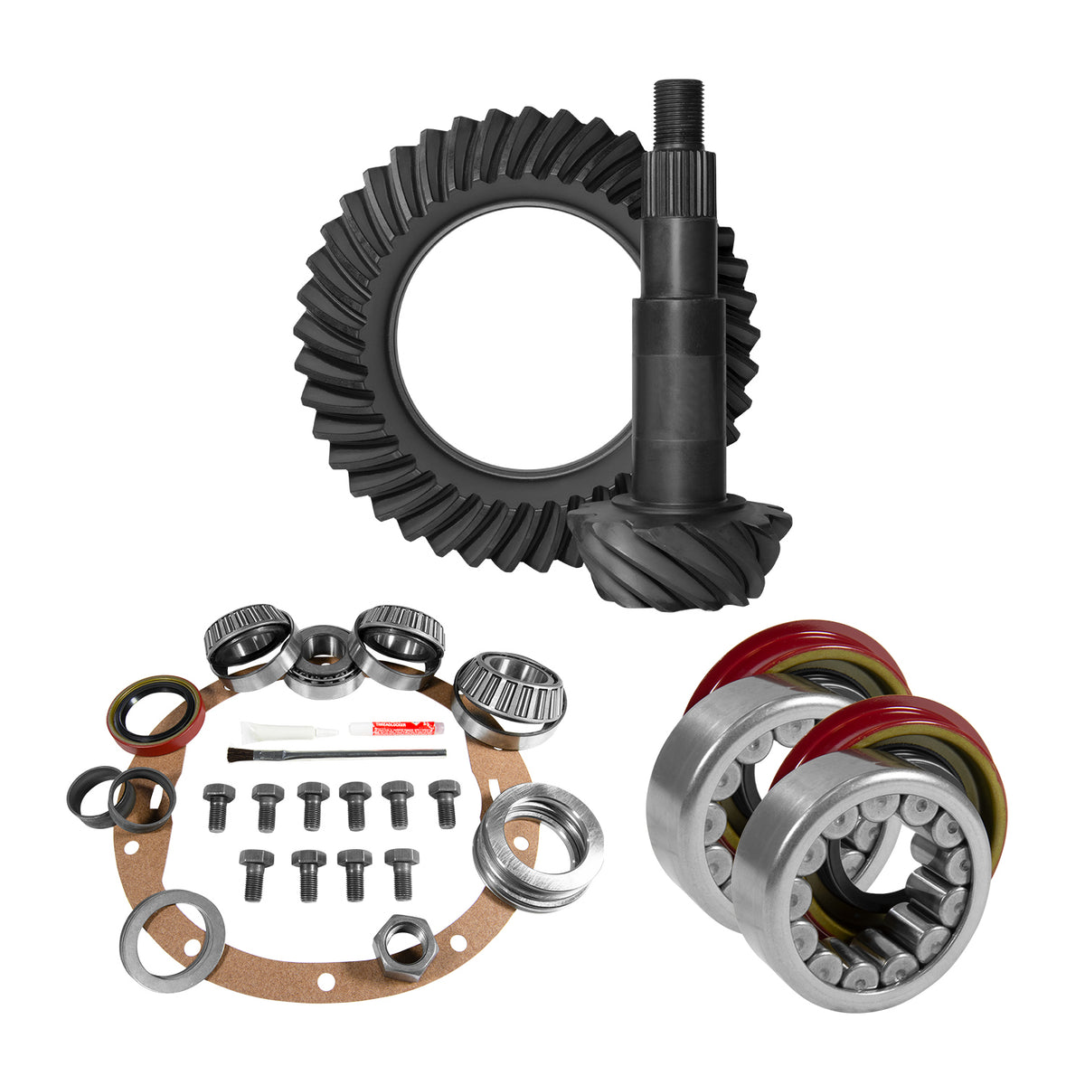 Yukon 8.5in GM 4.88 Rear Ring & Pinion Install Kit Axle Bearings 1.625in Case Journal - YGK2015