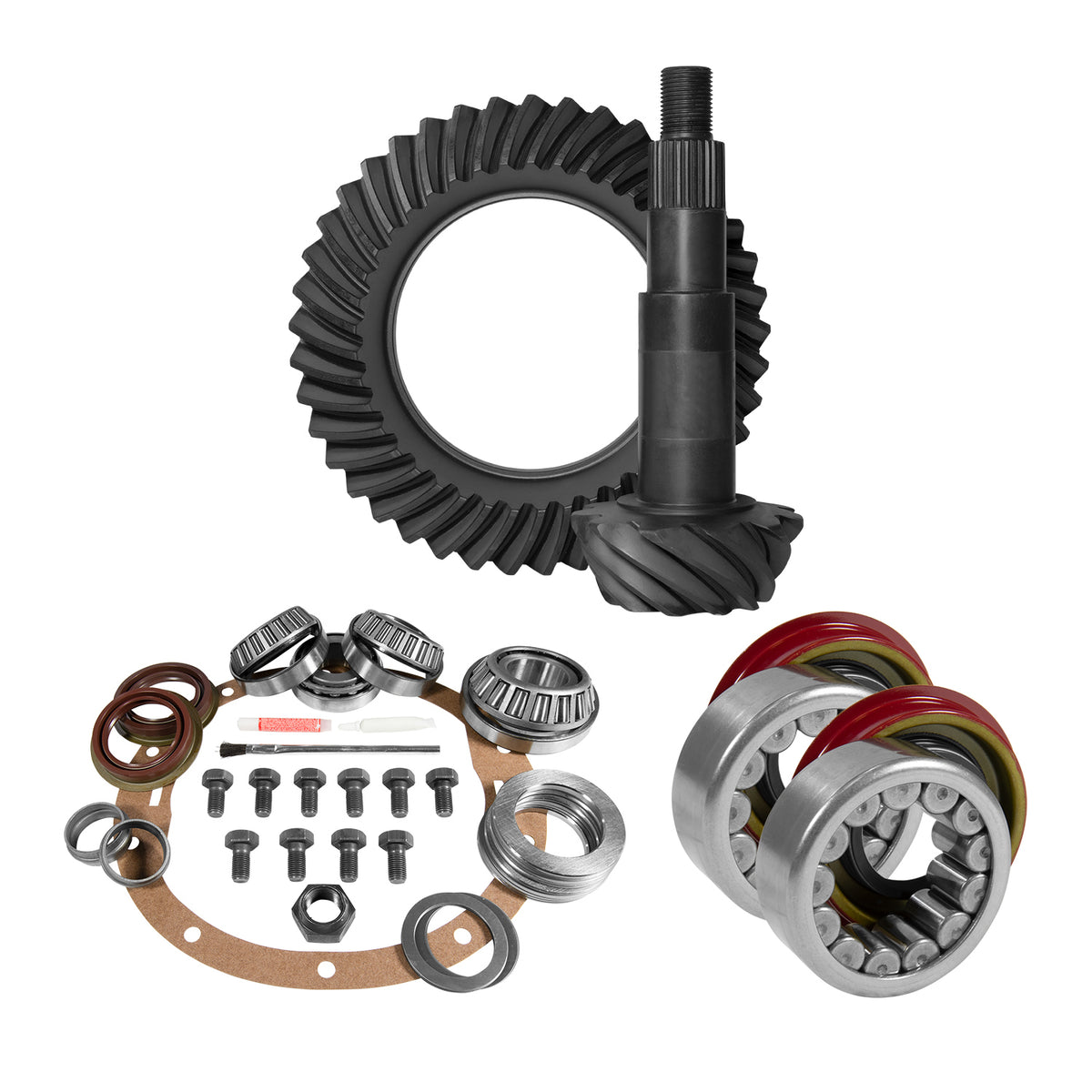 Yukon 8.6in GM 3.42 Rear Ring & Pinion Install Kit Axle Bearings and Seal - YGK2031