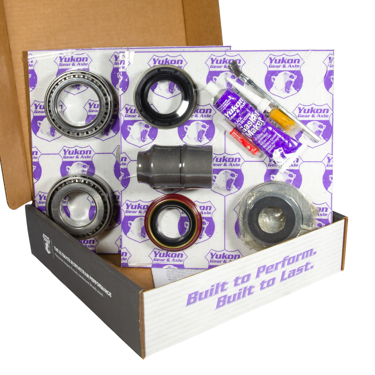 Yukon 9.75in Ford 3.55 Rear Ring & Pinion Install Kit 2.99in OD Axle Bearings and Seals - YGK2094