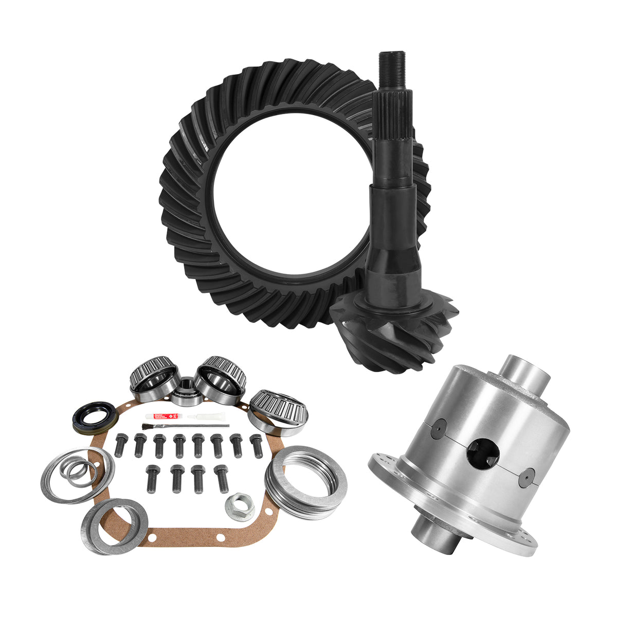 Yukon 10.5in Ford 4.56 Rear Ring & Pinion Install Kit 35 Spline Positraction - YGK2142