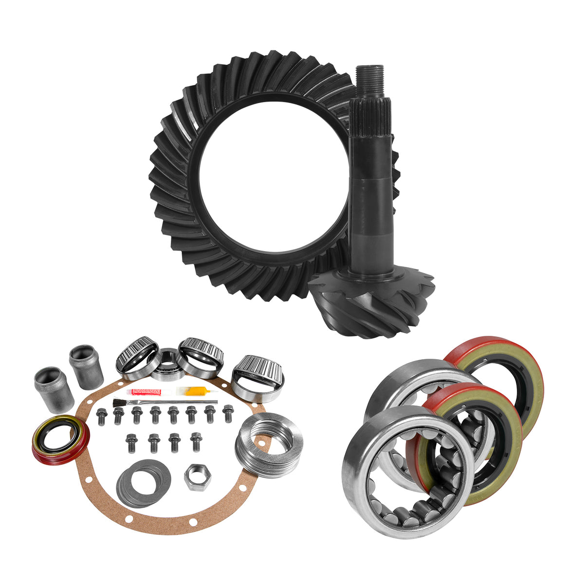 Yukon 8.875in GM 12T 3.08 Rear Ring & Pinion Install Kit Axle Bearings and Seals - YGK2225