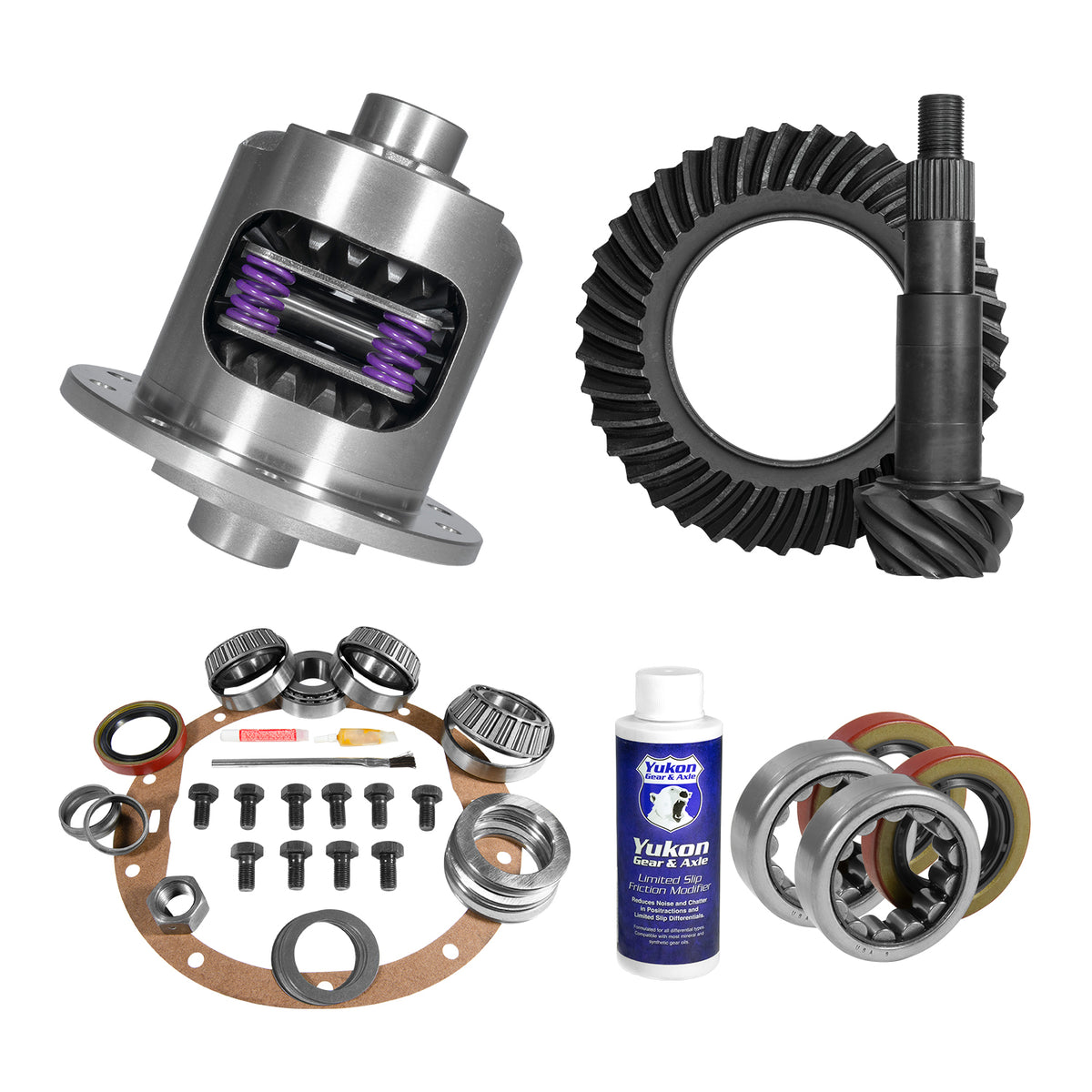 Yukon 70-96 Chevrolet Caprice Limited Slip & Re-Gear Kit - 8.5in Diff 28 Spline 4.11 Ratio - YGK2339