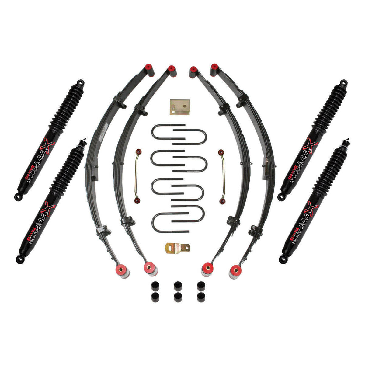 Skyjacker 4" KIT,87-96 YJ W/4 BLK MAX - YJ41BKB