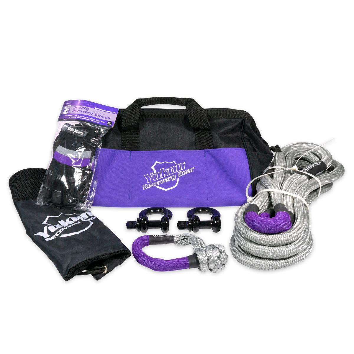 Yukon Recovery Gear Kit w/7/8in Kinetic Rope - YRGKIT-1