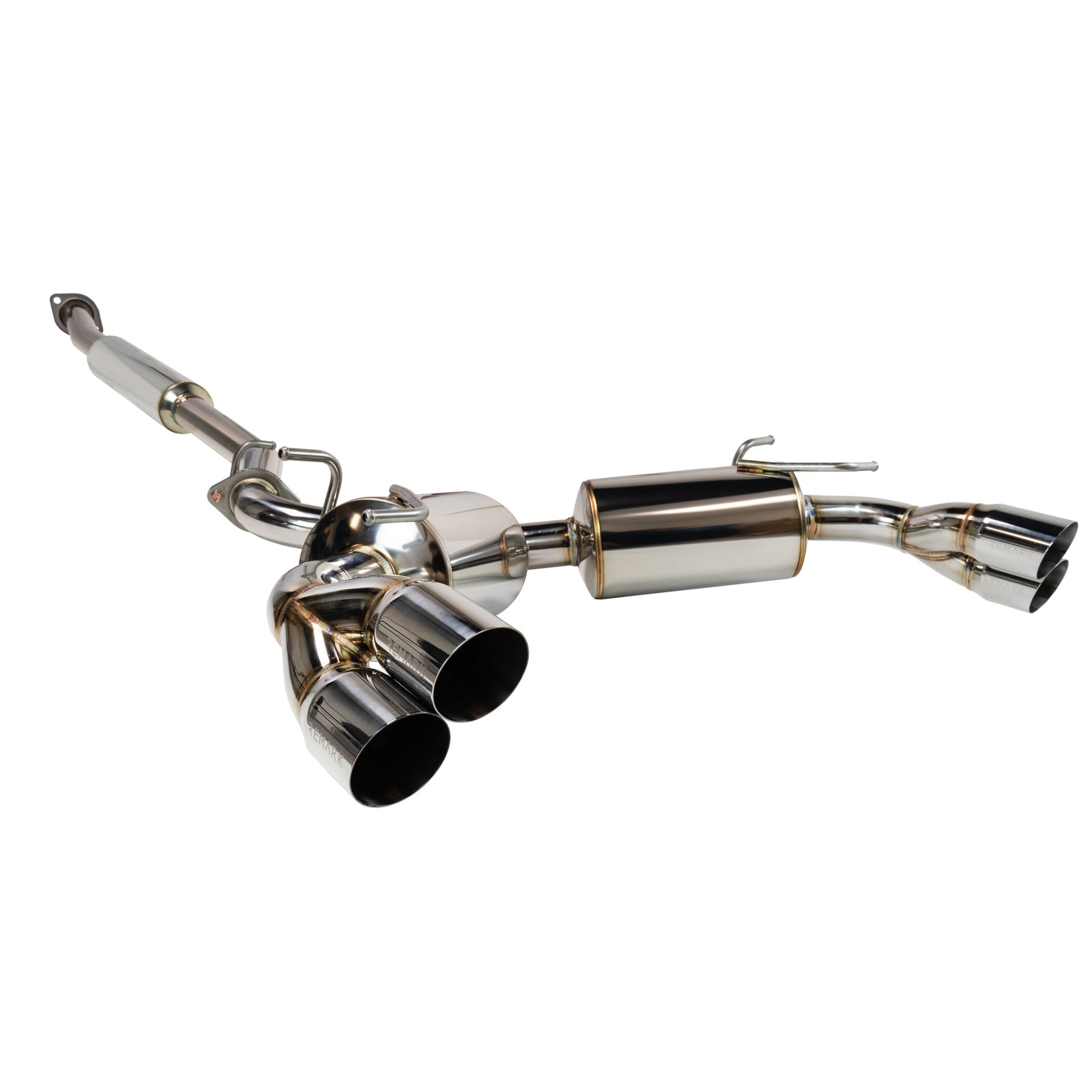 REMARK Sports Touring CatBack Exhaust, Toyota GR86 / Subaru BRZ 2022+, Stainless Steel Tip - RK-C4063T-04