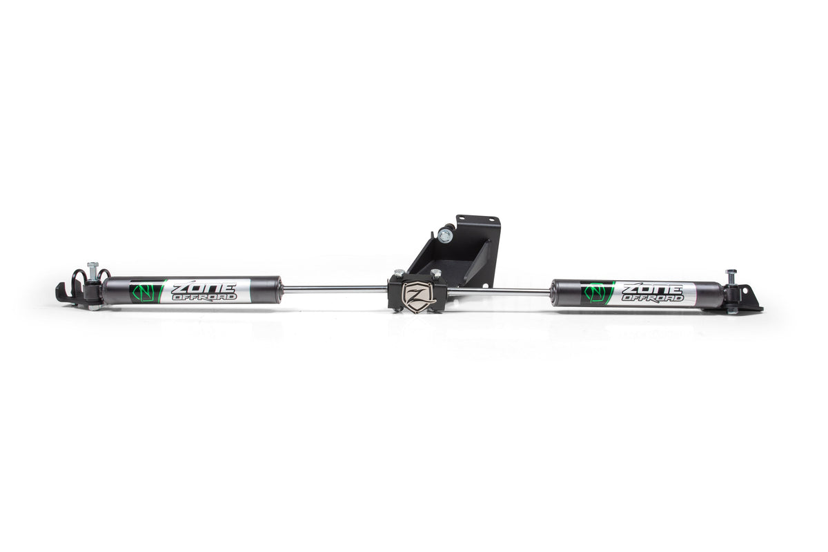 Zone Offroad 14-24 Ram 3500 14-22 Ram 2500 4WD Dual Steering Stabilizer Kit - Nitro Series - ZOND148DN