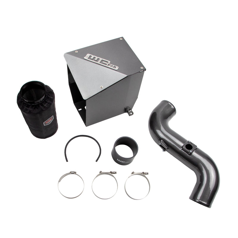 Wehrli 11-16 Chevrolet 6.6L LML Duramax Driver Side 3in Intercooler Pipe - Semi Gloss Black - WCF100194-SGB
