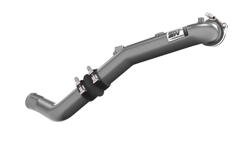 K&amp;N 22-24 Honda Civic 1.5L L4 Aluminum Charge Pipe Kit - Gunmetal Gray - 77-1022KC