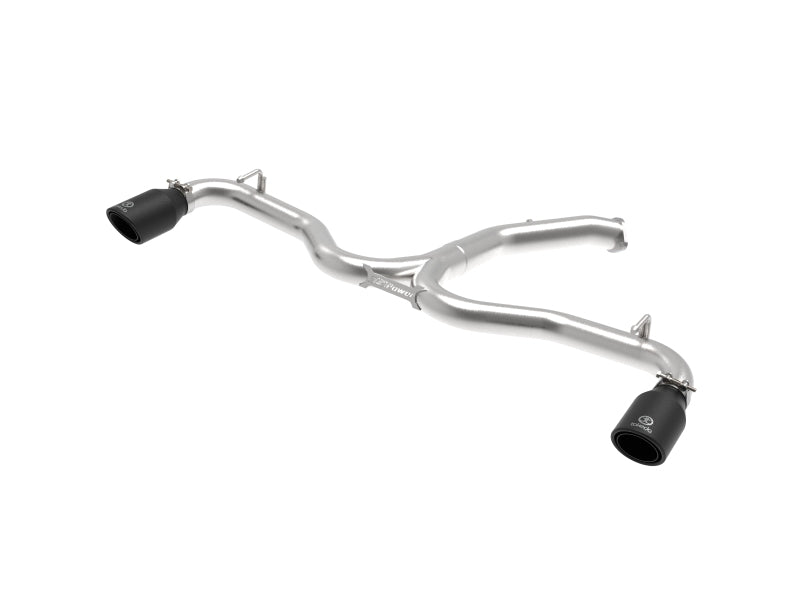 aFe Takeda 3-2.5in 304 SS Axle-Back Exh System w/Black Tip 2018 Hyundai Elantra GT Sport I4-1.6L (t) - 49-37002-1B