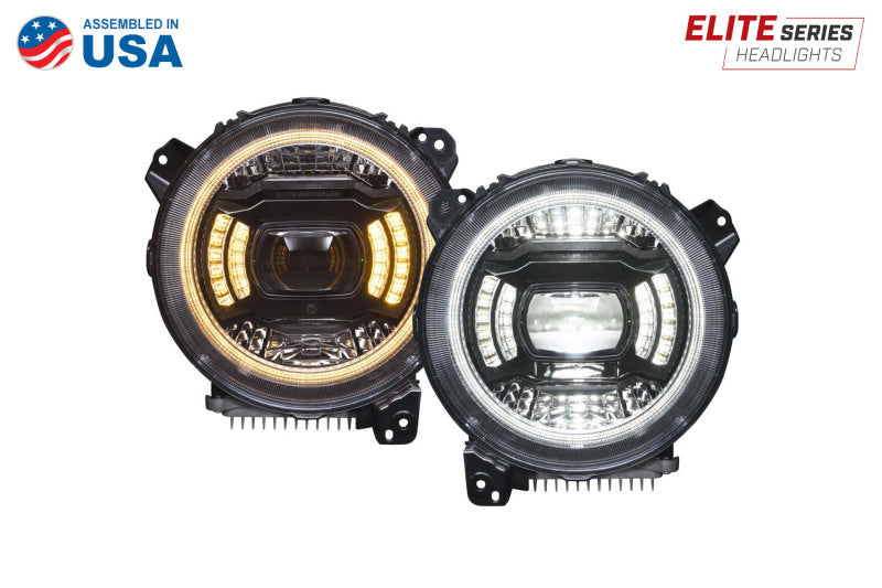 Diode Dynamics 18-23 Jeep JL Wrangler Elite LED Headlamps - DD5166
