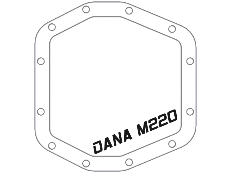 aFe Street Series Rear Differential Cover Black w/Machined Fins 20+ Jeep Gladiator JT (Dana M220) - 46-71190B