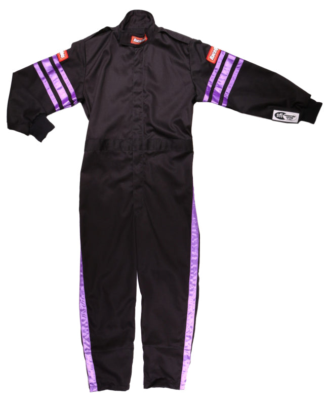 RaceQuip Purple Trim SFI-1 JR. Suit - Kids XL - 1950596RQP