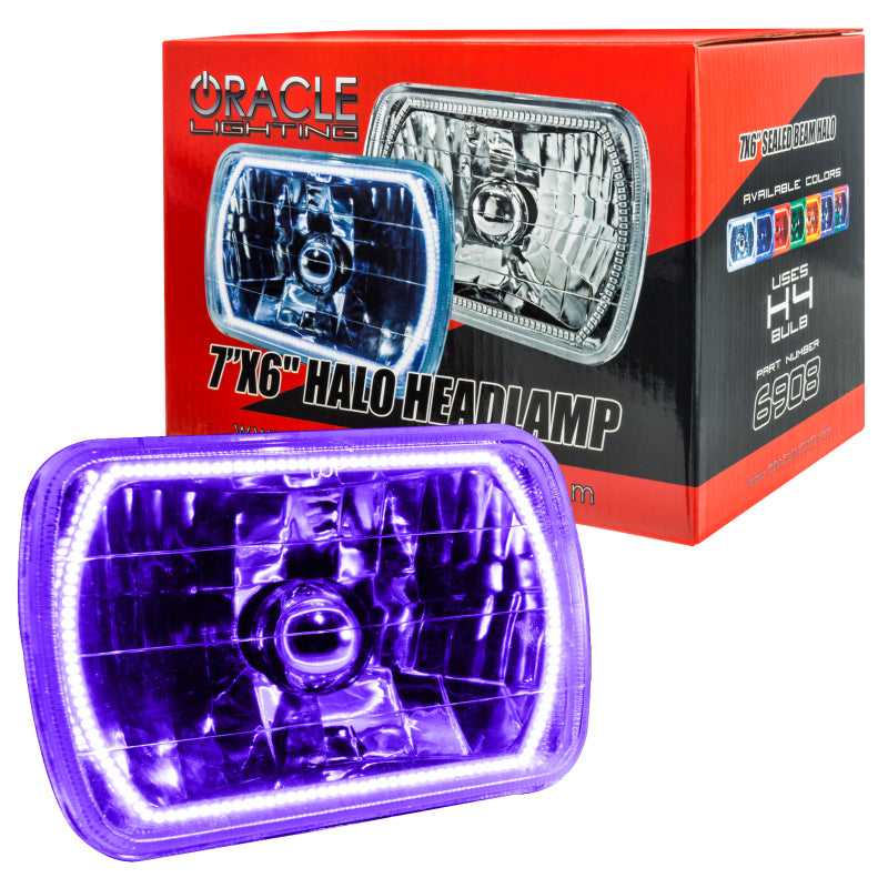 Oracle Pre-Installed Lights 7x6 IN. Sealed Beam - UV/Purple Halo SEE WARRANTY - 6908-007