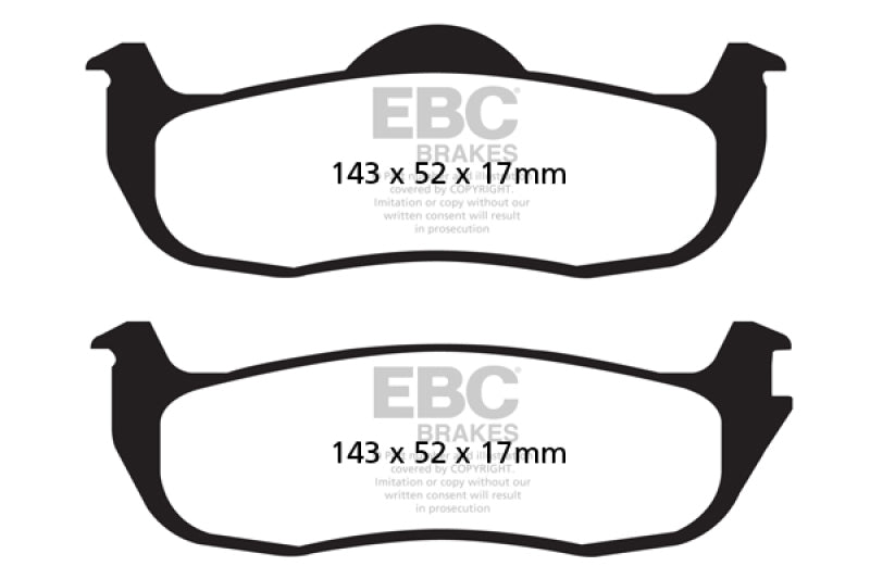 EBC 04-05 Infiniti QX56 5.6 Yellowstuff Rear Brake Pads - DP41707R