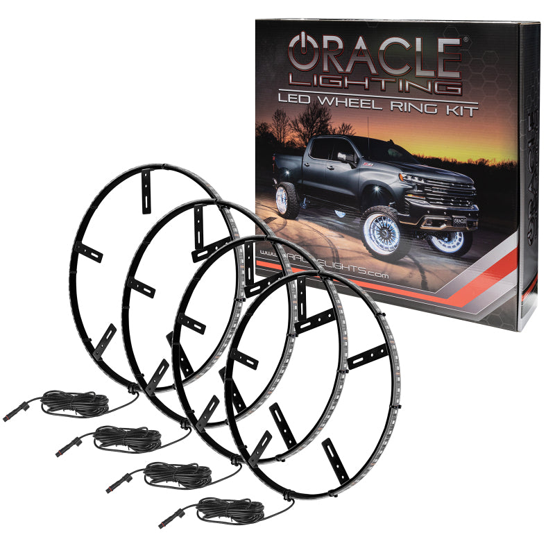 Oracle LED Illuminated Wheel Rings - White SEE WARRANTY - 4215-001