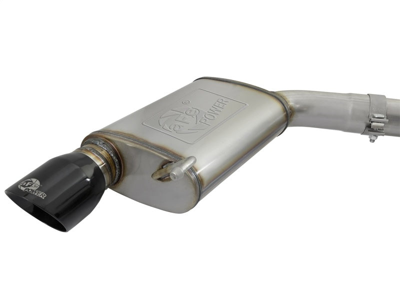 aFe MACHForce XP 3in 304 SS Loud Tone Cat-Back w/ Black Tips 15-17 Ford Mustang V6-3.7L/V8-5.0L - 49-33087-B