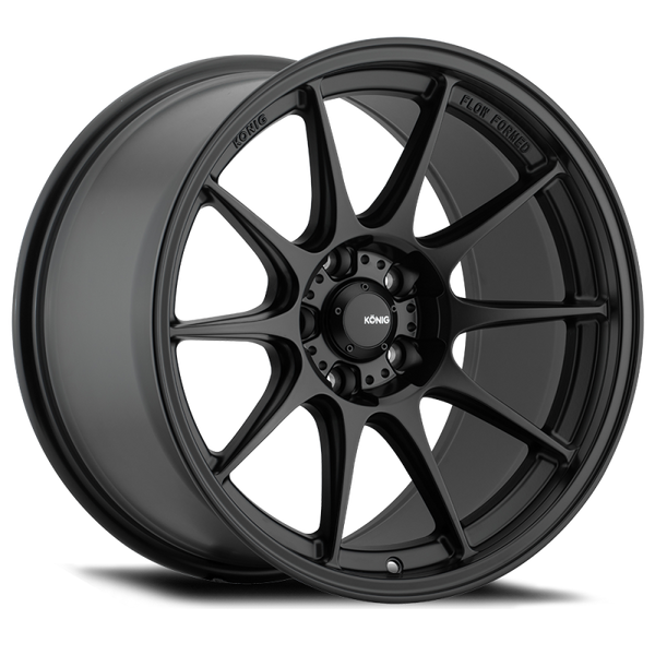 Konig Dekagram 18x9.5B 5x120 ET22 Semi-Matte Black - DK98520225 by Konig
