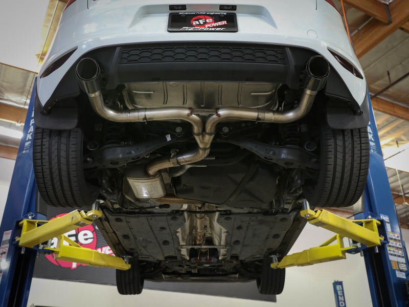 aFe MACH Force-Xp 3 IN to 2-1/2 IN Stainless Steel Cat-Back Exhaust Carbon Volkswagen GTI 15-17 - 49-36418-C