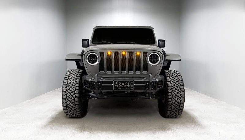 Oracle Jeep Wrangler JL/Gladiator JT 7in. High Powered LED Headlights (Pair) - White SEE WARRANTY - 5769J-001