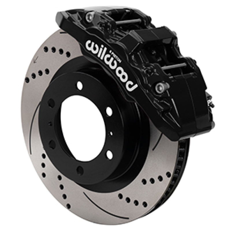Wilwood 2020+ Polaris RZR Pro UTV6 Rear Kit 11.25in - Black Calipers/Blank Rotors - 140-17280