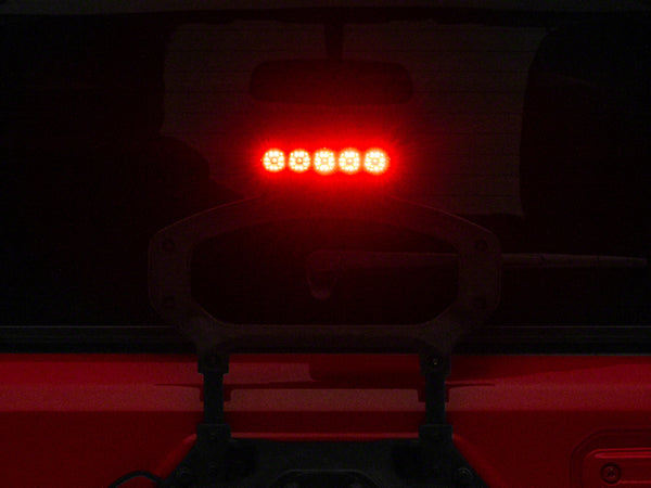 Raxiom 18-23 Jeep Wrangler JL Axial Series LED Third Brake Light- Red - J142672-JL for 2018-2026 Jeep Wrangler - front view