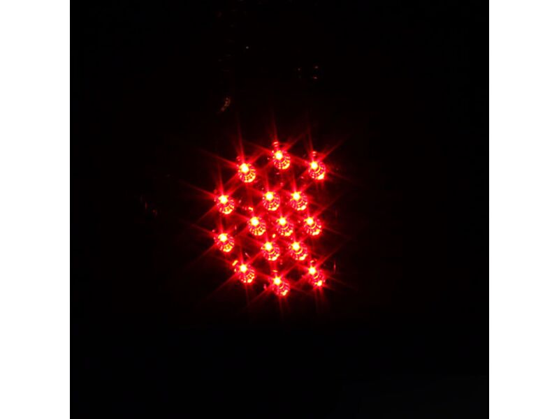 Raxiom 05-06 Toyota Tacoma LED Tail Lights- Black Housing- Red/Clear Lens - TT5926 - angle view