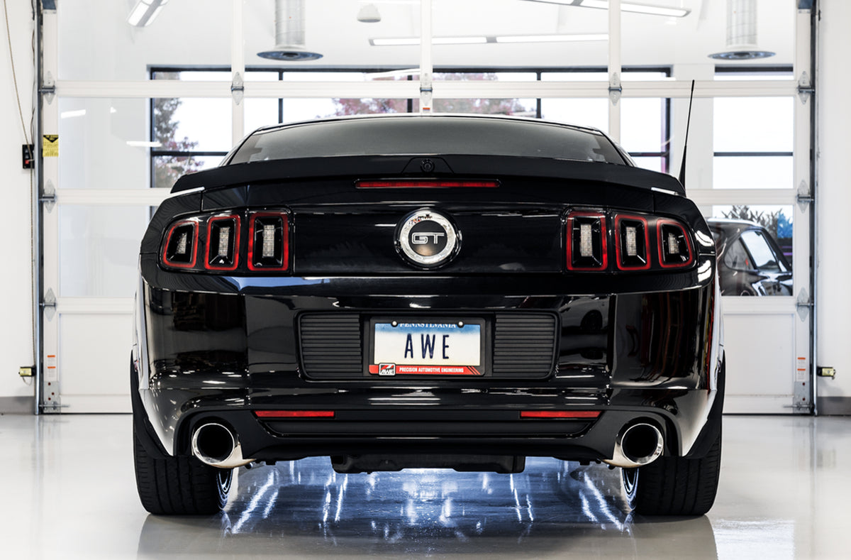 AWE Tuning S197 Mustang GT Axle-back Exhaust - Touring Edition (Chrome Silver Tips) - 3015-32094