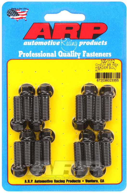 ARP BB Chevy Hex Header Bolt Kit - 100-1112 by ARP