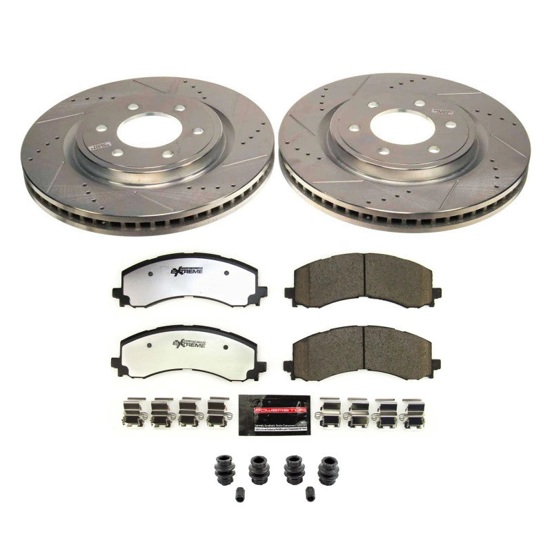 Power Stop 2022 Lincoln Navigator Front Z36 Truck & Tow Brake Kit - K8744-36 for 2021-2024 Ford F 150