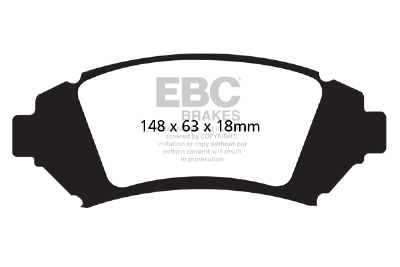 EBC 05 Buick Le Sabre (FWD) 3.8 (16in Wheels) Ultimax2 Front Brake Pads - UD1076