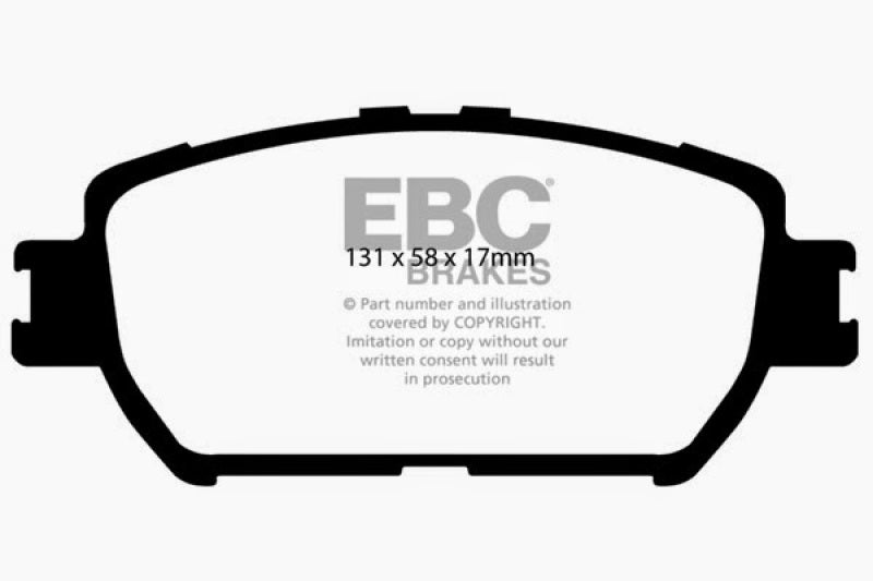 EBC 06-07 Lexus GS300 3.0 Redstuff Front Brake Pads - DP31642C