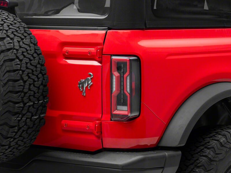 Raxiom 21-26 Ford Bronco Axial Series LED Tail Lights- Black Housing- Clear Lens - FB37113 - close-up view 6